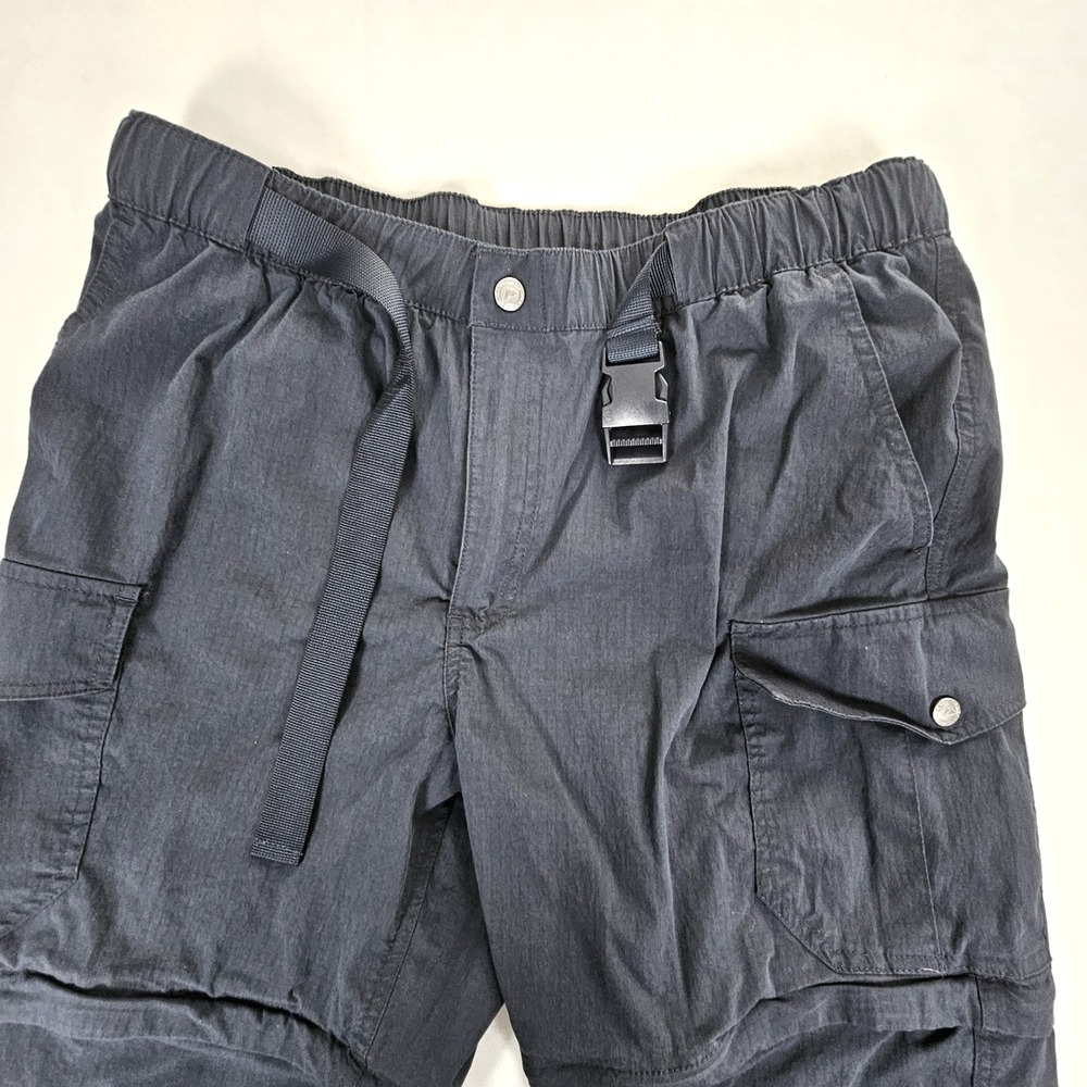 Ozark‎ Trail Mens 34 Navy Blue Convertible Hiking Cargo Pants Zip Off OT39248